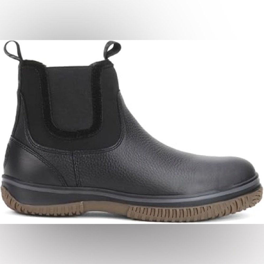 Pajar Gavel Men’s Leather Chelsea Slip On Pull Up Boots Black Size 9